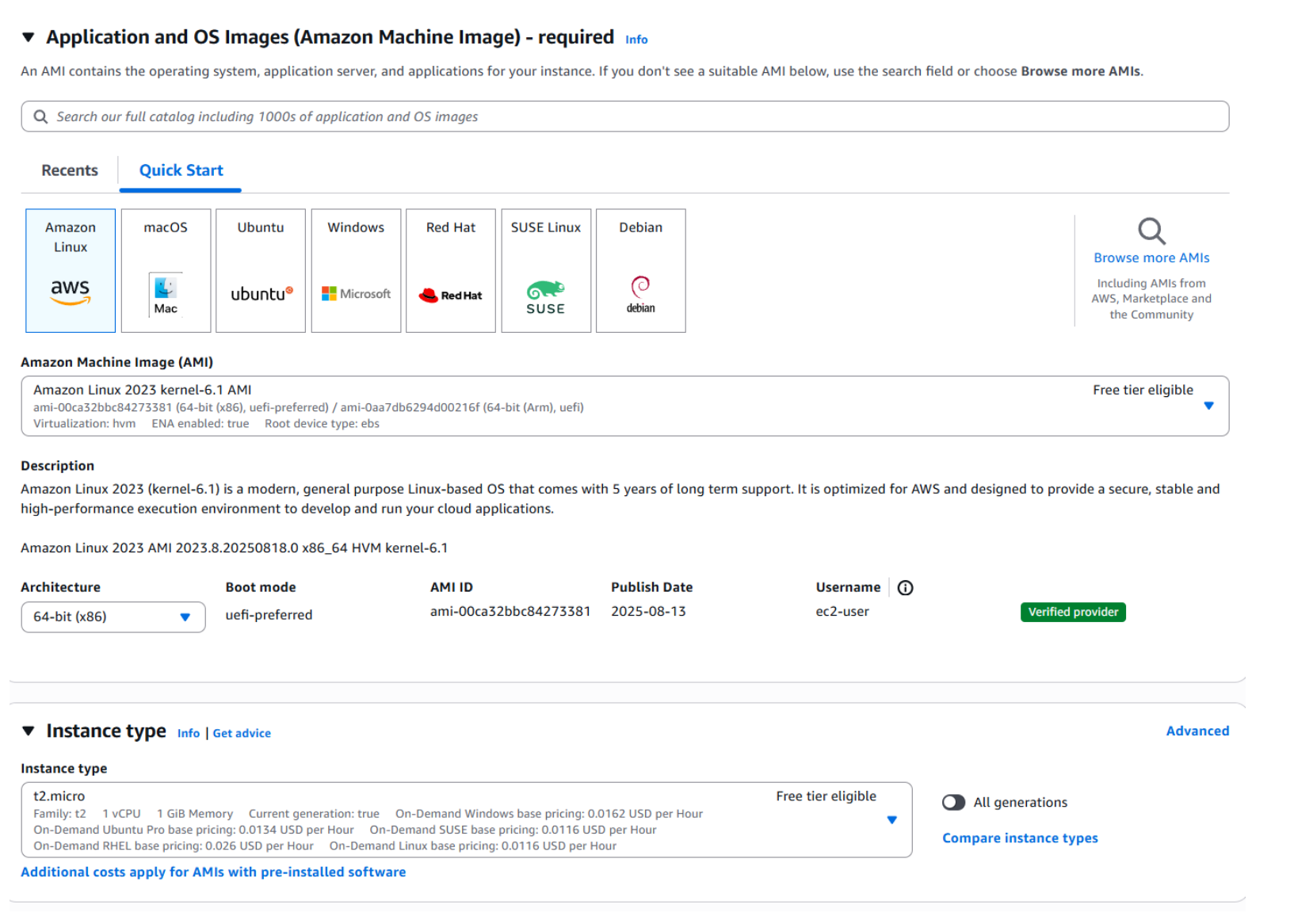 Creating Launch Template