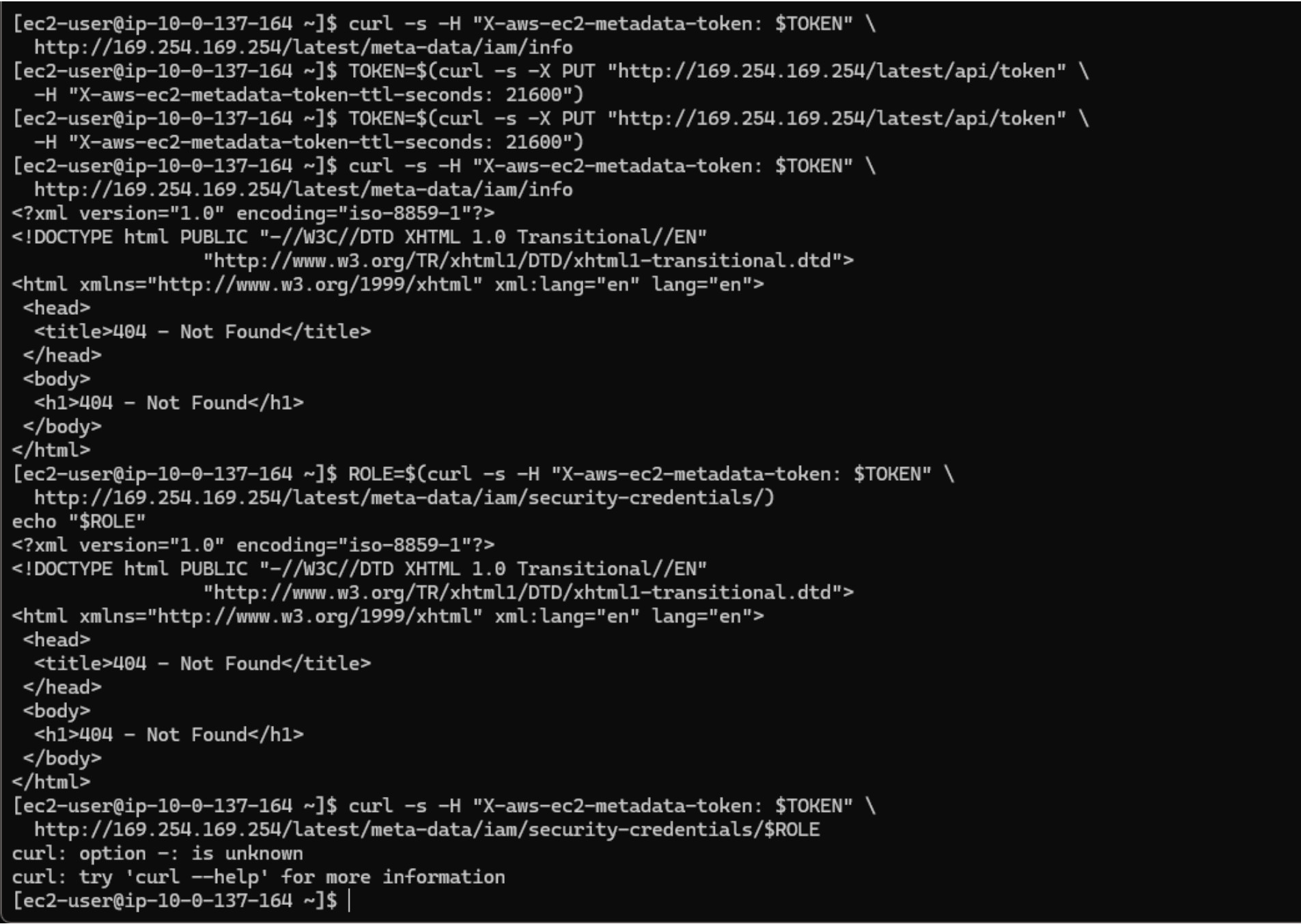 Troubleshooting IAM Role Attachment